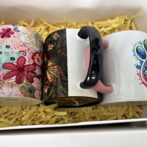 FLOWERY PINK, BUTTERFLIES & DOGGIE MAMA GIFT SET