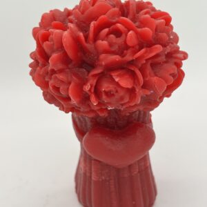 FLOWERS HOLD MY HEART WICKLESS PILLAR