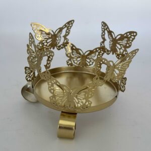 GOLDEN BUTTERFLY CANDLE HOLDER